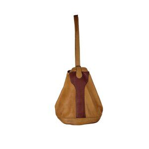 Ellington Rucksack Company Unisex Caramel Leather Single Strap Bucket Backpack